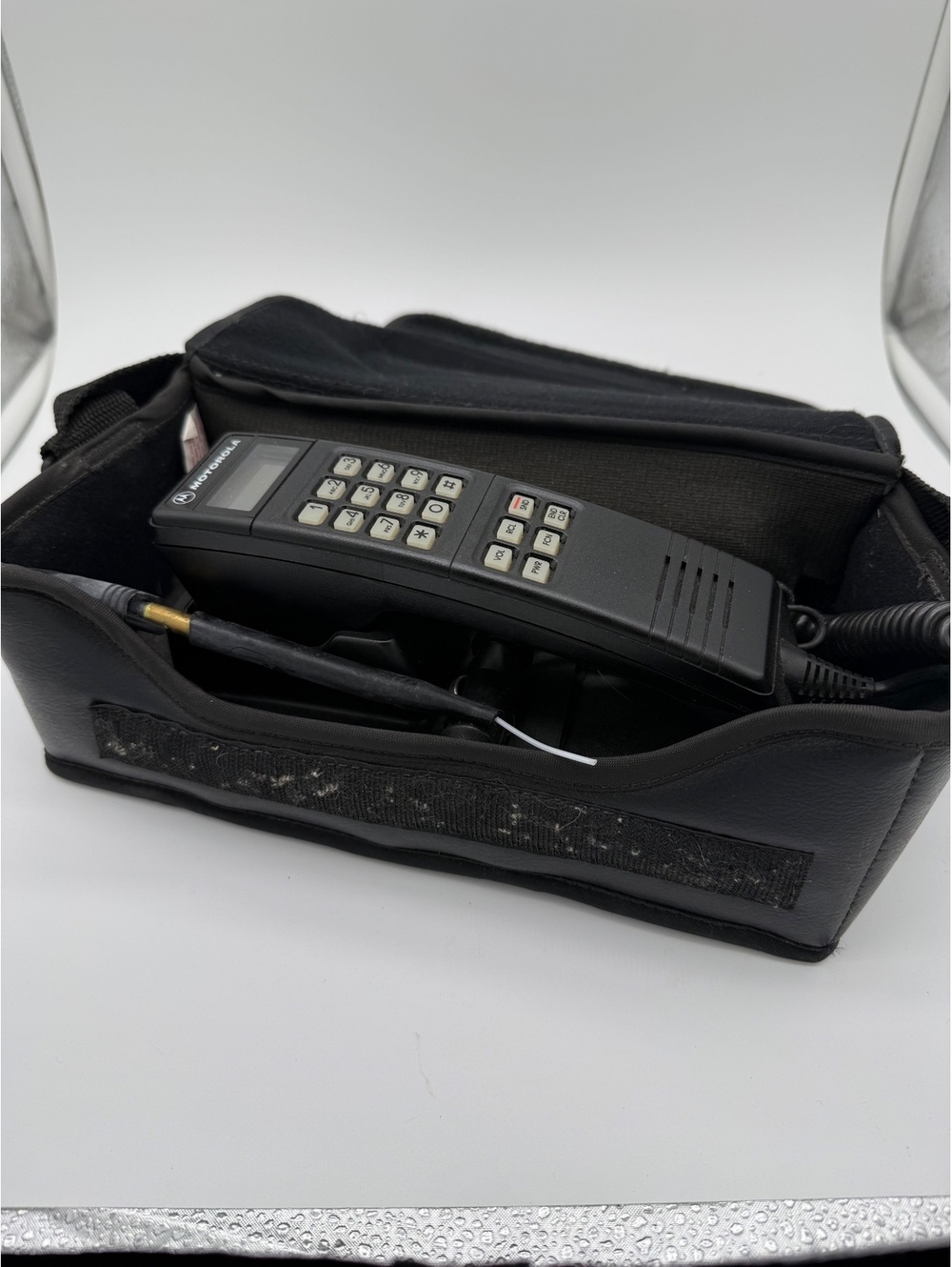 Vintage Motorola Cellular Bag Phone Soft-Pak Series Car Mobile Telephone w/ Case